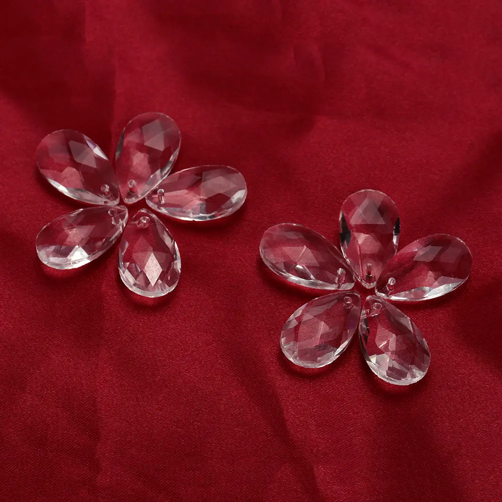 Подвесная люстра в виде капель из прозрачного стекла 10 дюймов|Люстра