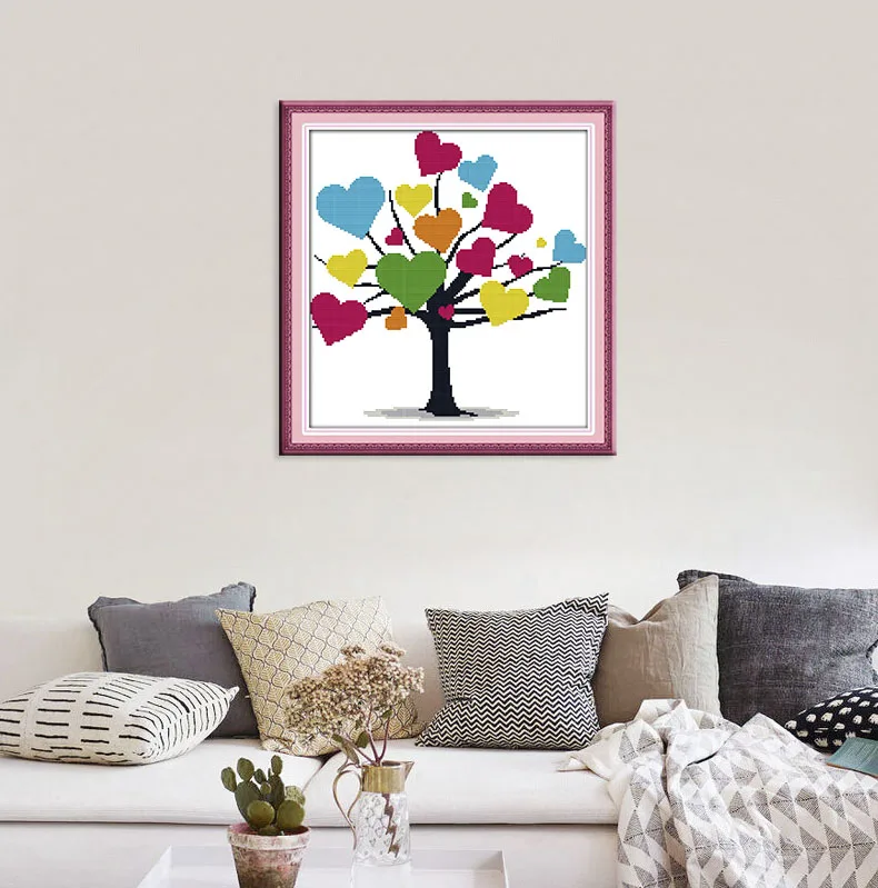 Набор для вышивки цветное дерево Joy Sunday 11 и 14 карат | Дом сад