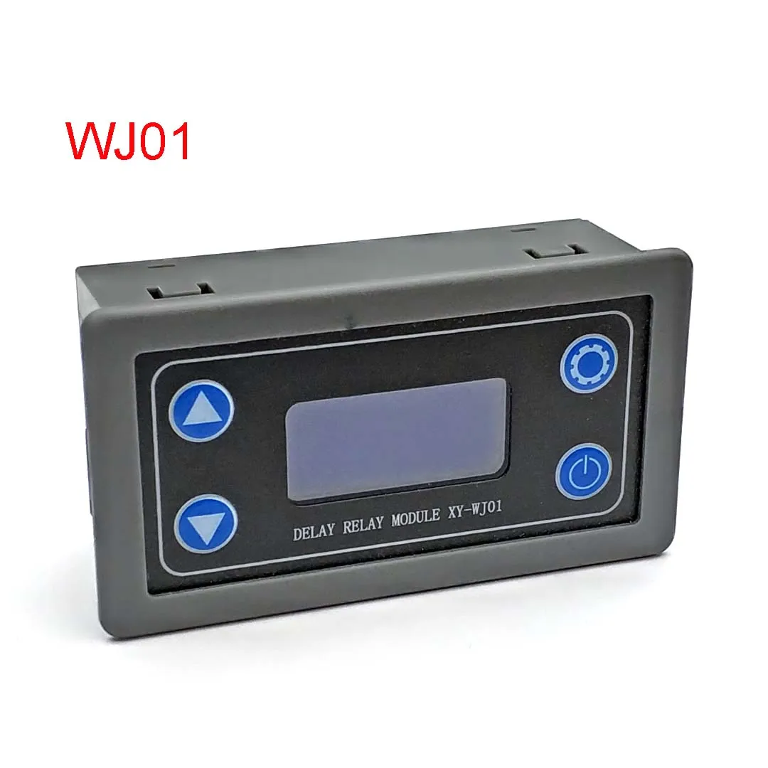 

WJ01 DC12V LED Digital Time Delay Relay Module Programmable Timer Relay Control Switch Timing Trigger Cycle with Case for Indoor