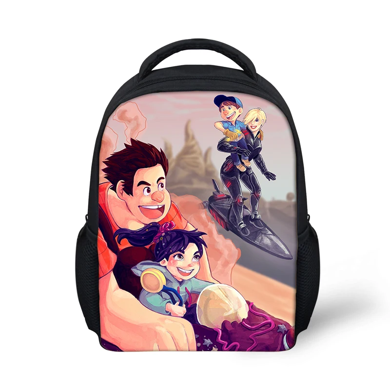 HaoYun Kindergarten Kids Backpack Wreck-It Ralph Pattern Babies School Book Bags Cartoon 3D Anime Design Boys Girls Small Bags