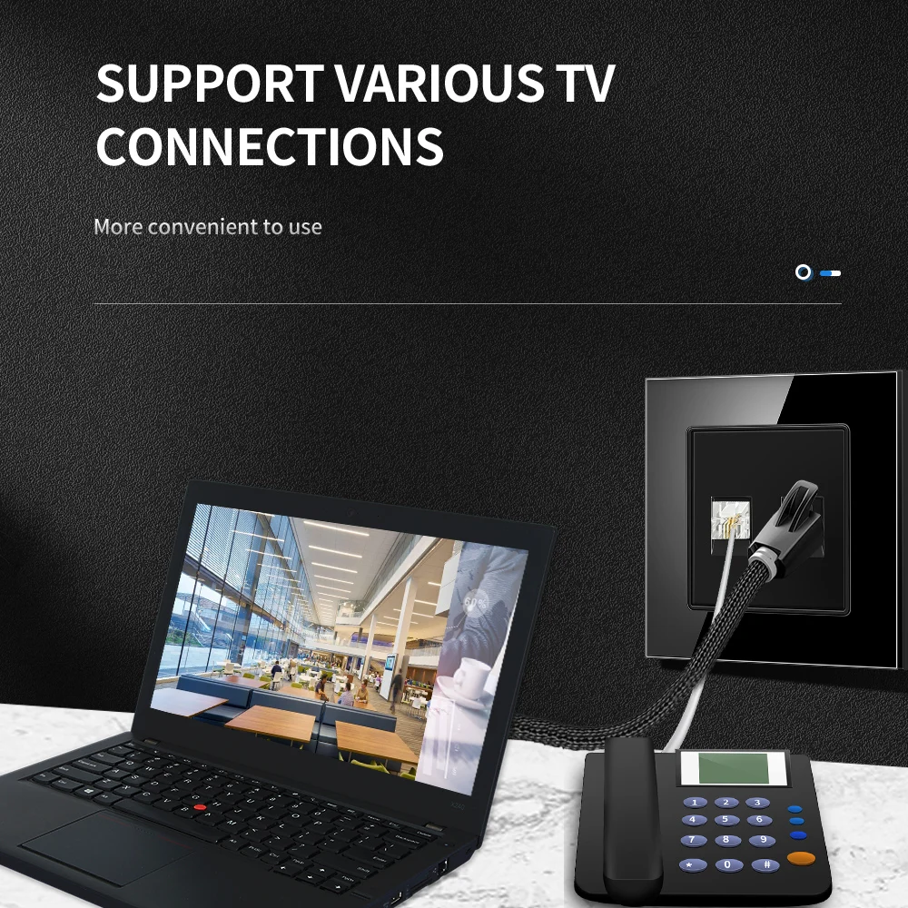 RJ45 RJ11 настенная розетка для телевизора сигнальные выводы ЕС Стандартный