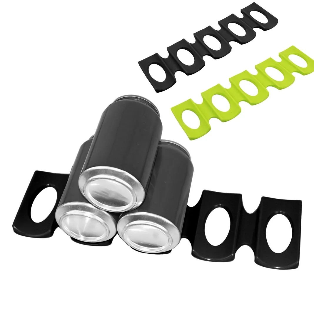 Beer Can Anti-skid Holder Silicone Stacker Cans Fridge Mat Beverages Rack Stacking Tool Storage Organizer Wine Bottle | Дом и сад