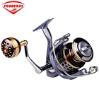 Спиннинговая Рыболовная катушка PROBEROS, полностью Металлическая Рыболовная катушка с ручкой, максимальная нагрузка 11-21 кг, серия 2000-7000, рыболовная катушка