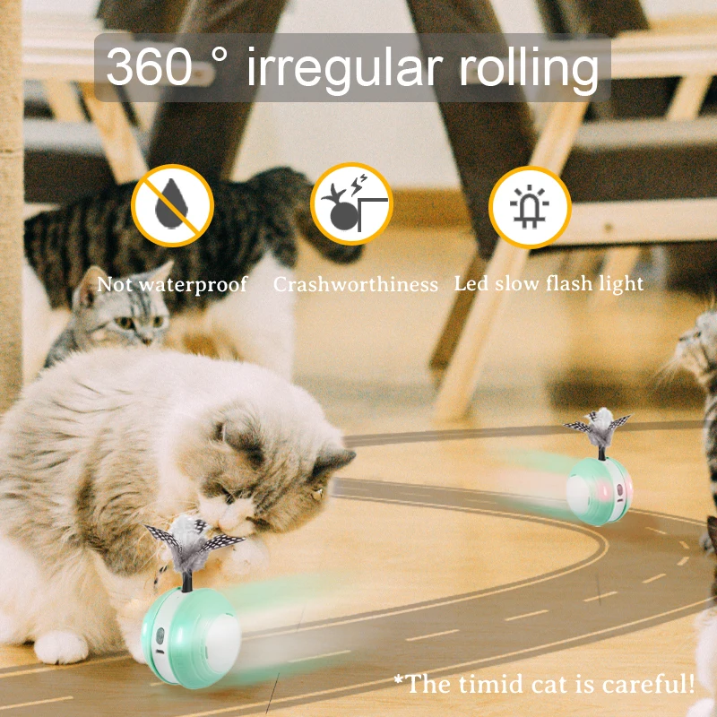 Умная игрушка для кошек режим звука птицы зарядка через USB товары бега игрушки