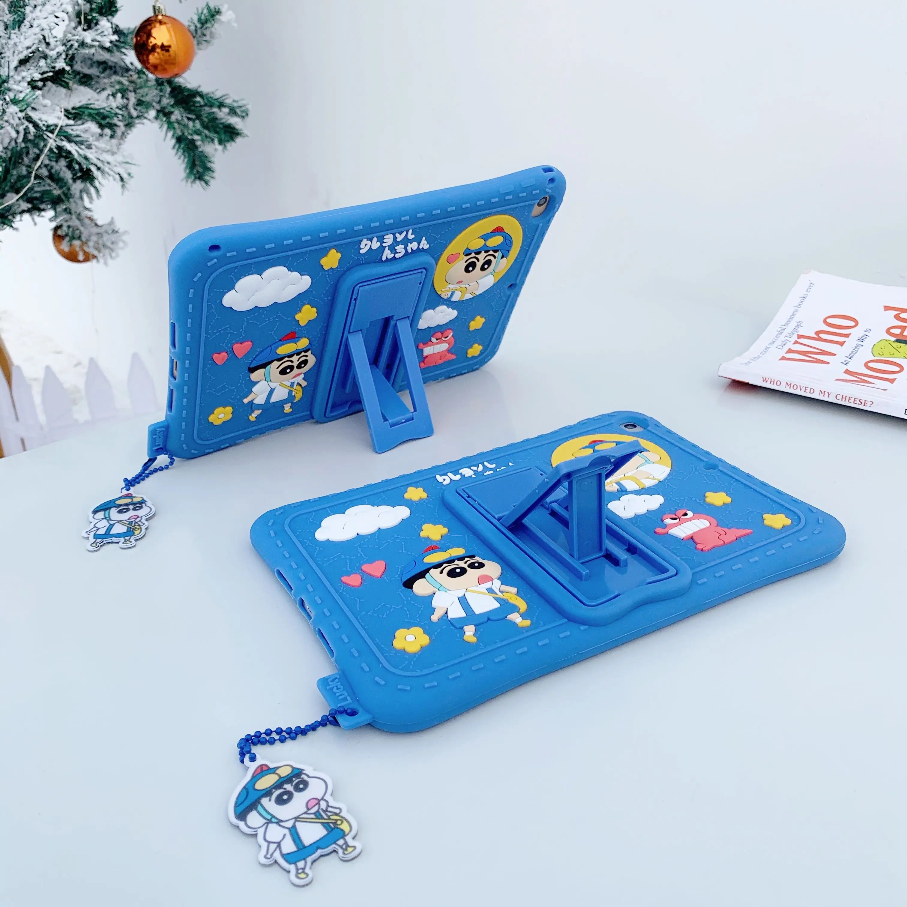 

Cute Crayon Shin-chan Adjustable Support Soft Silicone Tablet Stand Case For iPad Air 1 2 3 4 Mini 5 Pro 2017 2018 2020 Cover