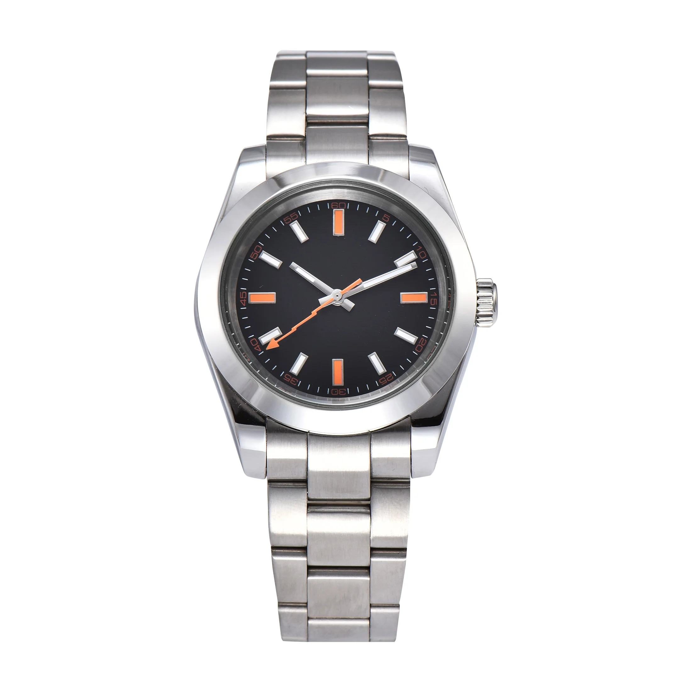 Мужские автоматические механические часы светящиеся водонепроницаемые из