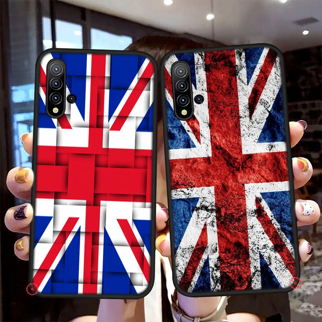 England flag Soft Silicone TPU Phone Case for Huawei Nova Smart 5 5i 5T 4E 4 3i 3 2i 2 Mate 30 20 10 Lite Pro | Мобильные телефоны