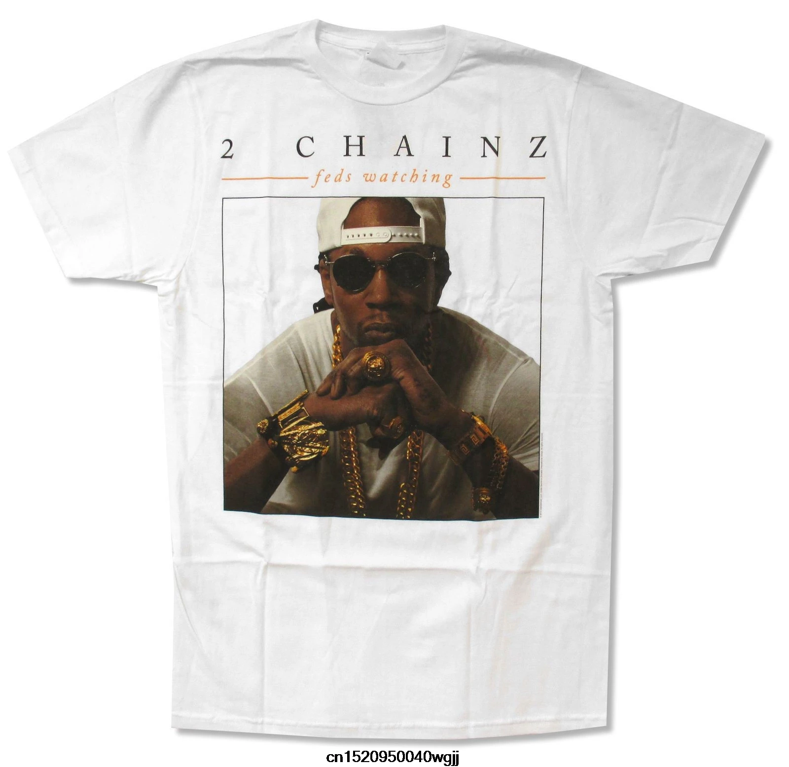 2 CHAINZ FEDS WATCHING белая приталенная футболка новая официальная взрослая рэп Горячая