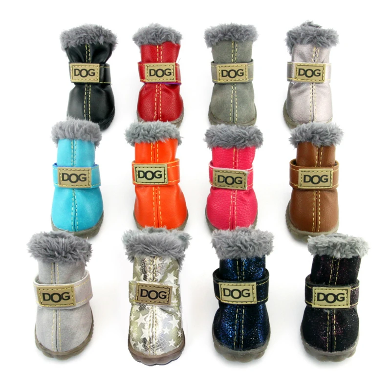 4 шт. Нескользящие зимние сапоги для собак и кошек|Обувь собак| |