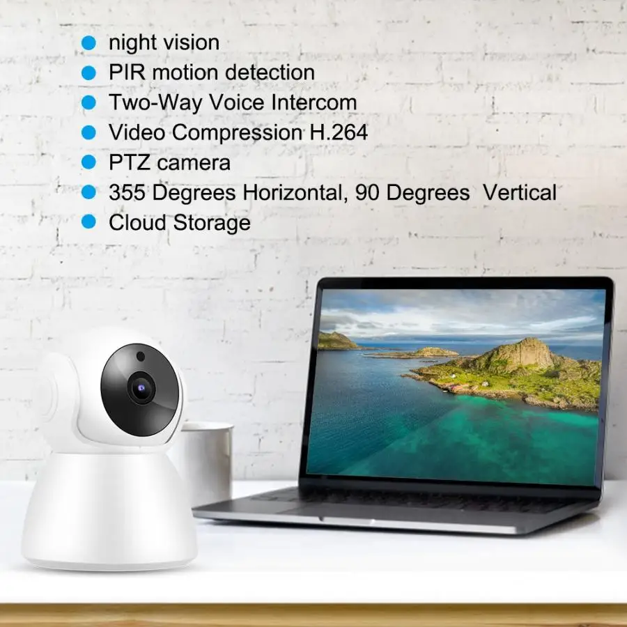 720P WiFi IP Babycam 2 сторонний домофон монитор для ухода за ребенком домашняя PTZ камера 110