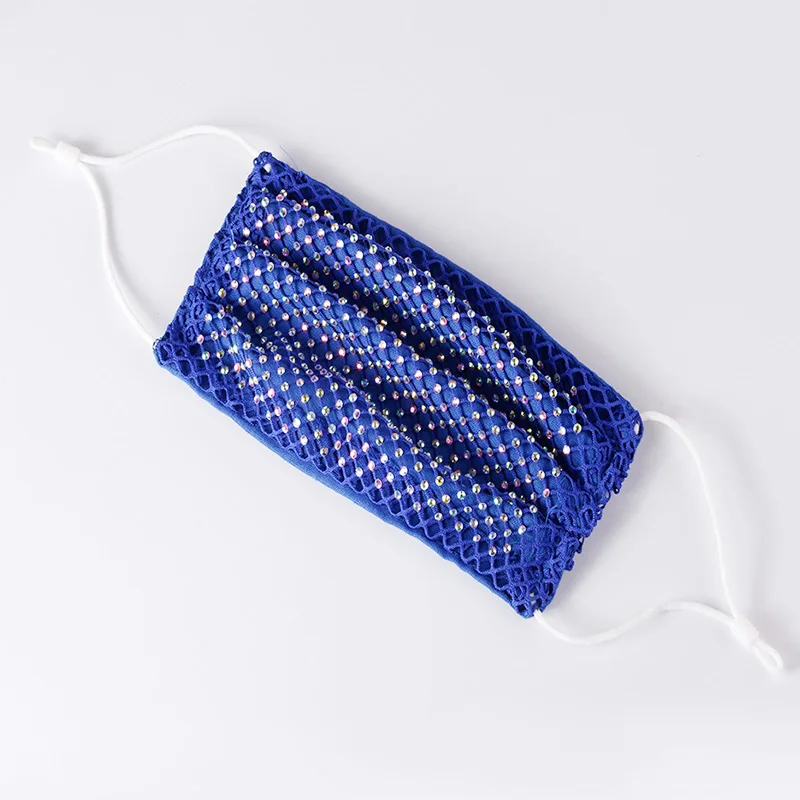 Стразы маска для женщин Кристальное украшение лица модные сексуальные блестящие