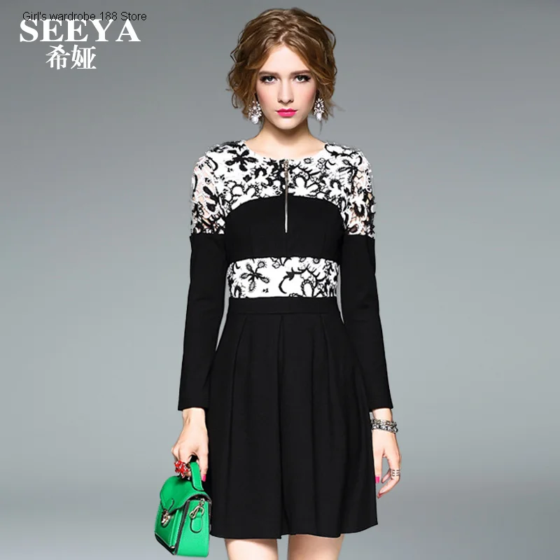 

Новинка 2020, Осеннее женское платье Shiya, черно-белое приталенное платье с контрастными крючками и цветочным вырезом