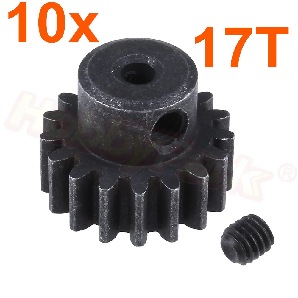 10 шт. 17 т 390 Мотор шестерня металлическое обновление для WLtoys 1/18 A949 A959 A969 A979 K929 Багги