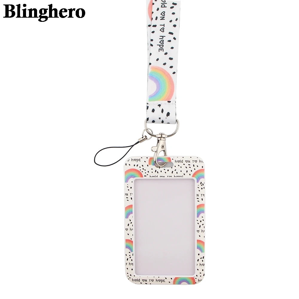 Ремешок на шею для удостоверения личности CB109 Радужный мультяшный ремешок