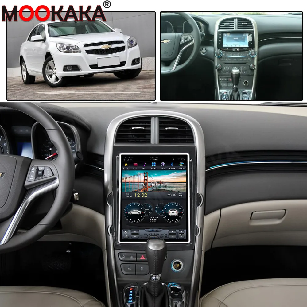 Android 9 0 4 Гб ОЗУ Tesla style PX6 Автомобильный GPS-навигатор для Chevrolet Malibu 2013-2015 головное
