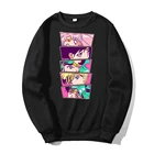 Толстовка мужская флисовая с капюшоном, Модный свитшот с японским аниме Сейлор Мун, повседневная одежда с принтом, Осень-зима 2021