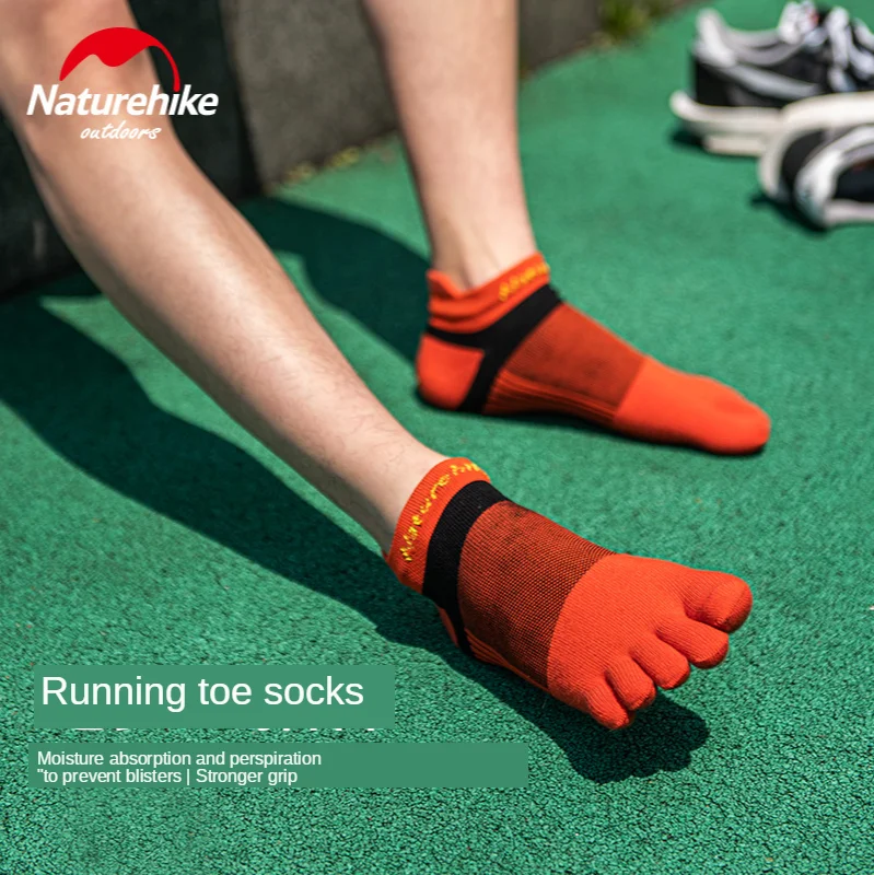 Naturehike Coolmax спортивные беговые носки с отдельными пятью пальцами ног мужские и