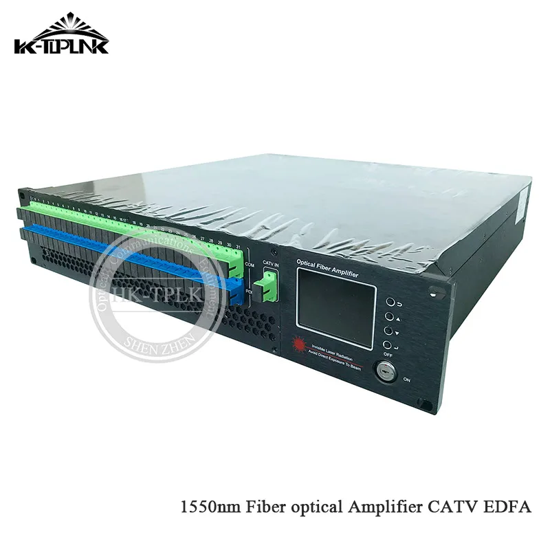 2U/80 Вт 32 порта 16/17dBm CATV EDFA 1550nm волоконно-оптический амплитfier WDM CATV EDFA SC/APC-SC/UPC разъем