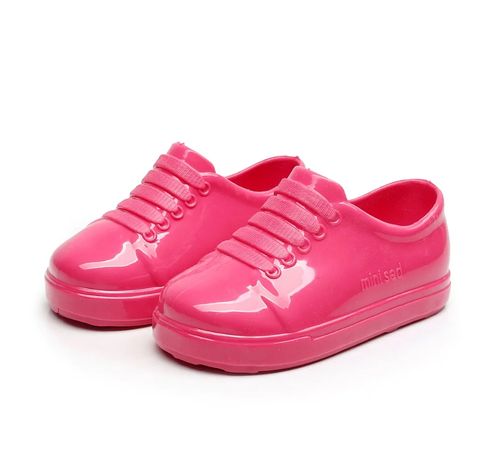 Mini Melissa/босоножки для девочек; Новинка; повседневные тонкие туфли с Микки-Маусом и бантом для девочек; прозрачная обувь ярких фруктов; водонепроницаемые прозрачные сандалии; обувь