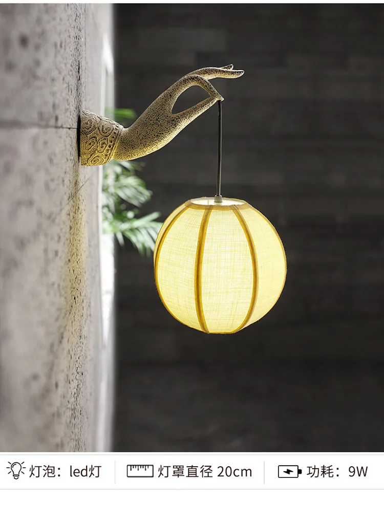 Креативные Новые простые декоративные лампы в китайском стиле Дзен для коридора