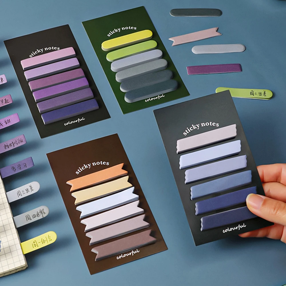

Gradient Post-It To Do List Bookmarks Series Stickers Notes Creative Notepad Label Memorandum Decorate Office School Stationery