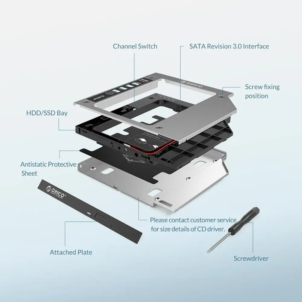 Корпус ORICO для жесткого диска 2 5 дюйма SATA3.0 с 6 Гбит/с|Корпус диска| |