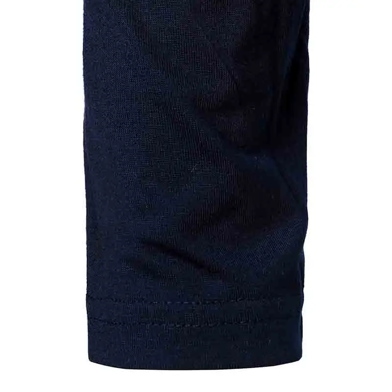 

Men`s T Shirt Navy Long Sleeve V Neck Spring Mens Tops Muscle Casual Silm Shirt For Men Plus Size XXL