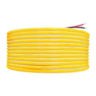 Светодиодная лента высокой плотности 12 В, 24 В, гибкая светильник вая полоса 5 мм PCB 384LEDm RA90, холодный теплый белый свет