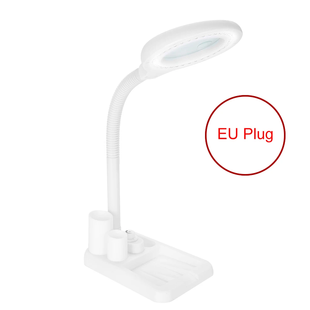 

Magnifying Glass Table Lamp With 5X 10X Magnifier With 36 LED Lights White