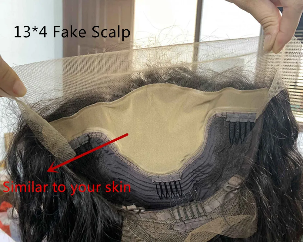 Оранжевый Коричневый цвет вьющиеся парики 13 × 4 фронта шнурка человеческие