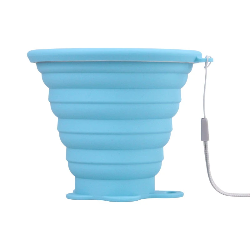 260 мл Складная чашка для воды портативная походная Спортивная силиконовая