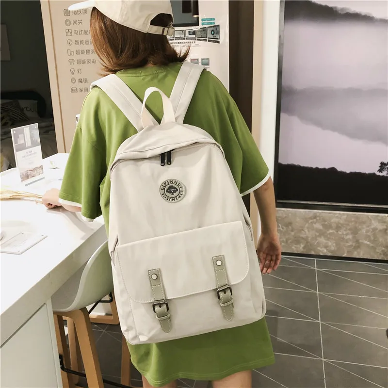 Высококачественный Женский однотонный рюкзак с несколькими карманами дорожный