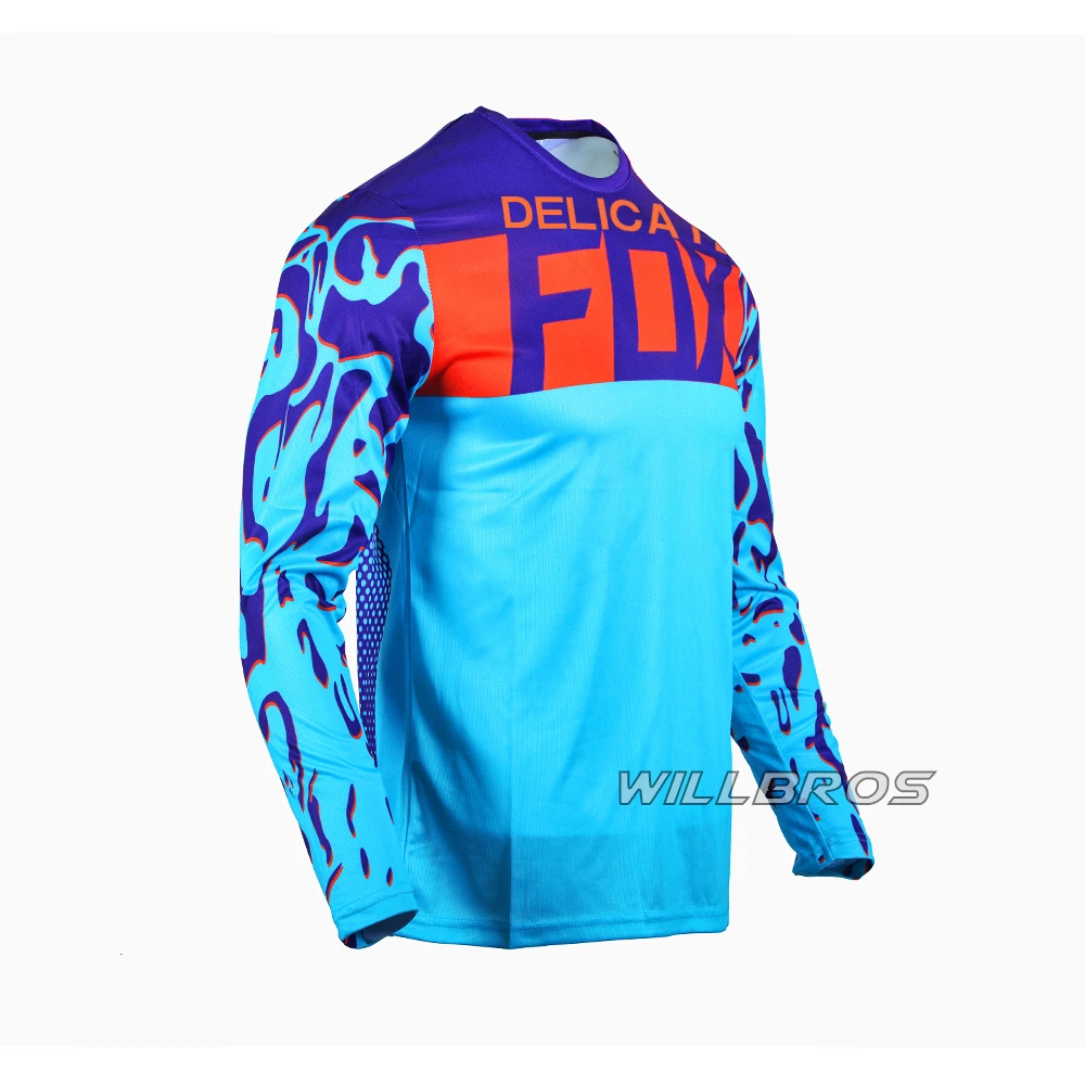 Новый тонкий лиса 360 заточку с длинным рукавом уход за кожей лица мотокросс