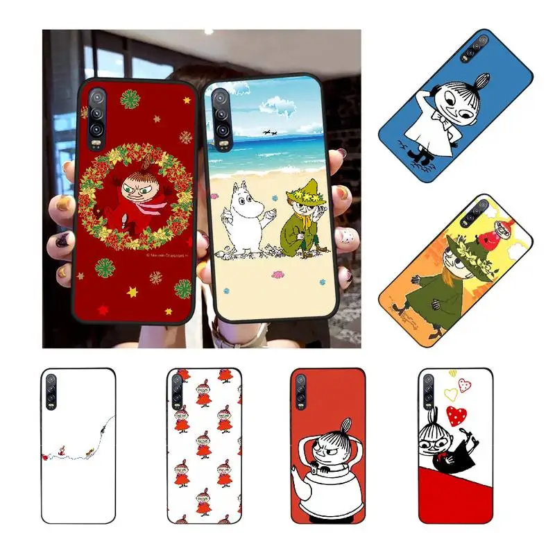 Лидер продаж забавный черный мягкий чехол для телефона Moomin Little My Customer из ТПУ Huawei