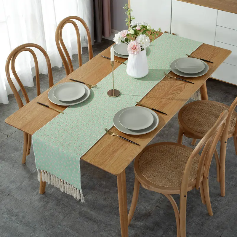 

Cotton and linen new Chinese retro table flag cloth art TV cabinet coffee table dining table tablecloth pastoral style