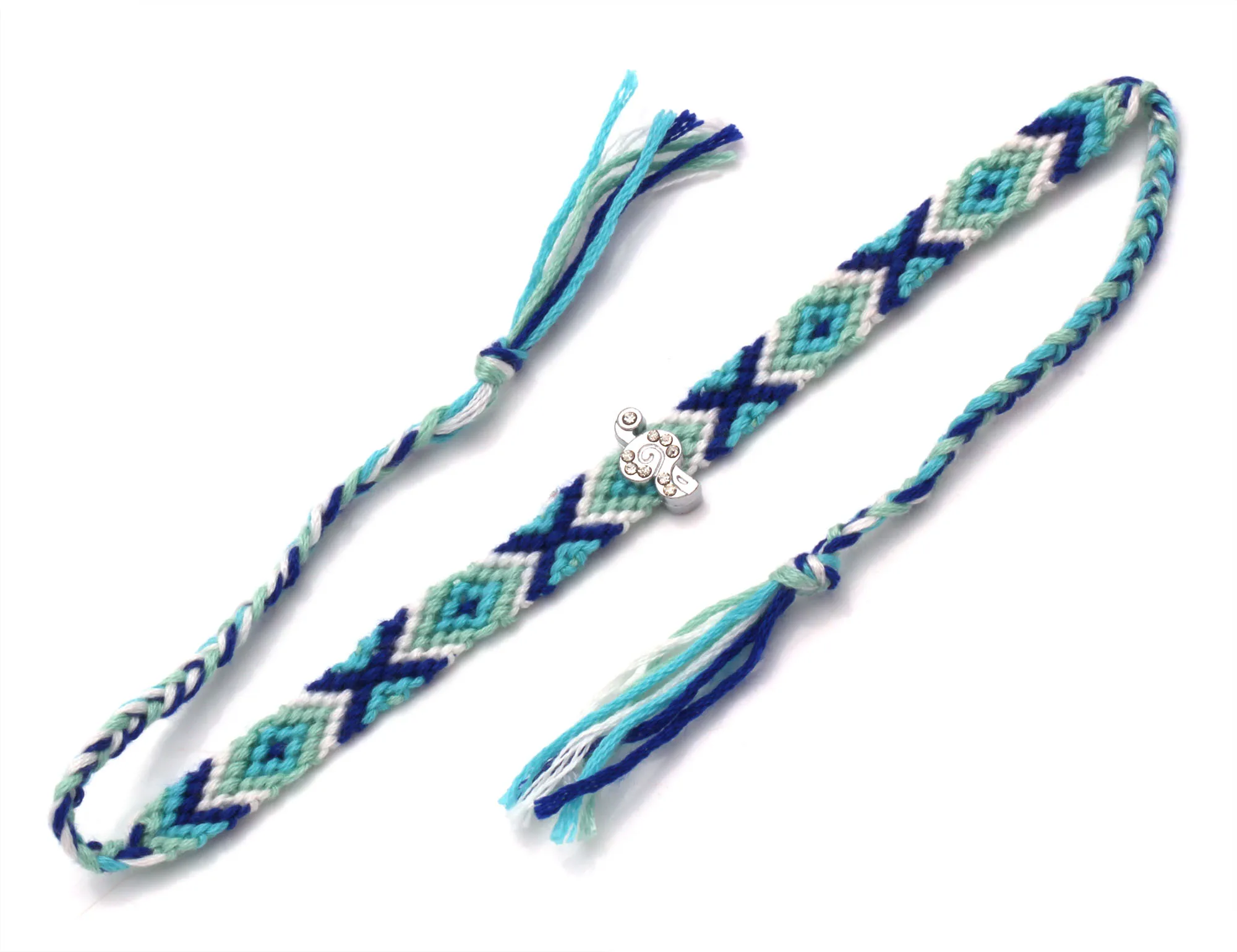 Boho цинковый сплав Диамант музыкальные символы очаровательный тканый браслет