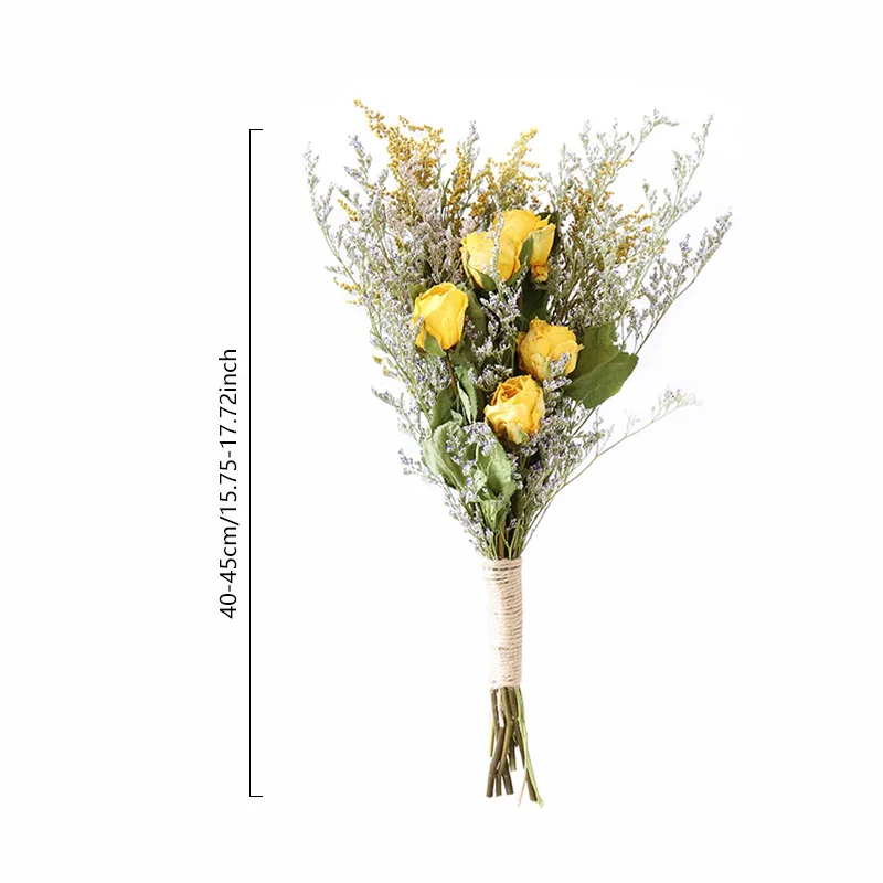 

DIY Natural Dried Flower Colorful Gypsophila Bouquet Wedding Party Floral Photography Props Dried Flowers Art Craft Home Decor