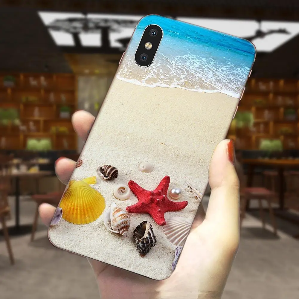 Телефон из ТПУ морские ракушки Stars Beach для LG G3 G4 G5 G6 G7 K4 K7 K8 K10 K40 K50 Q6 Q60 V10 V20 V30 V40 Nexus 5 5X