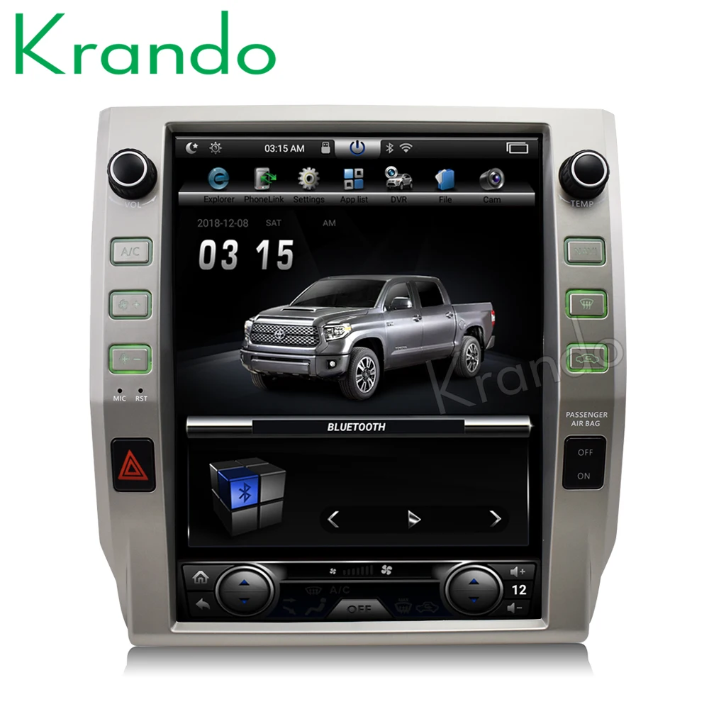 Автомобильный радиоприемник Krando Android 8 1 12 дюймов tesla вертикальный экран gps GPS
