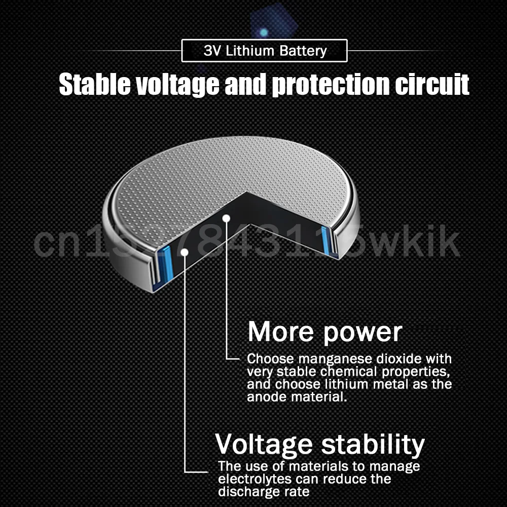 Литиевая батарея 10 шт./лот оригинальный элемент питания CR2032 CR 2032 3 в для