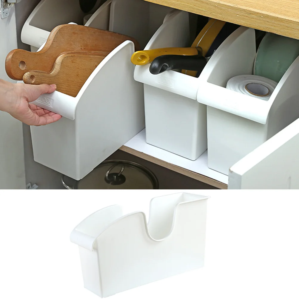

Kitchen Utensils Condiment Storage Rack Household Sundries Storage Container Seasoning Storage Holder (White)