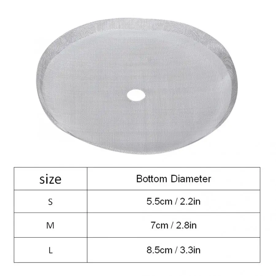 5 шт. фильтр для кофе из нержавеющей стали Отсоединяемый сетчатый многоразовый во