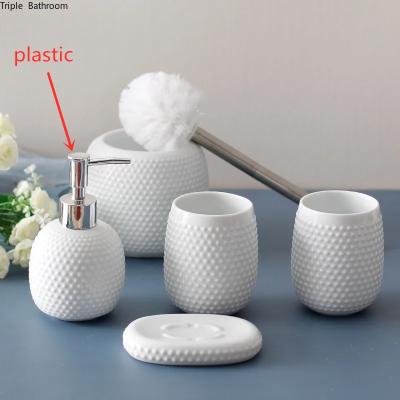 Керамический держатель для зубной щетки дозатор пасты туалетная щетка набор
