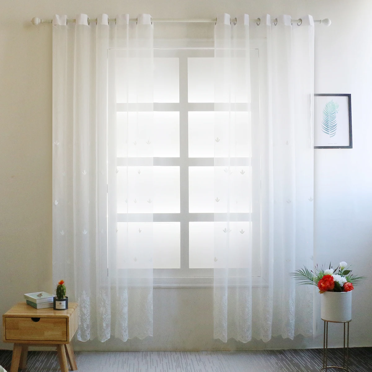 Белые европейские однотонные белые тюлевые занавески для окна гостиной кухни