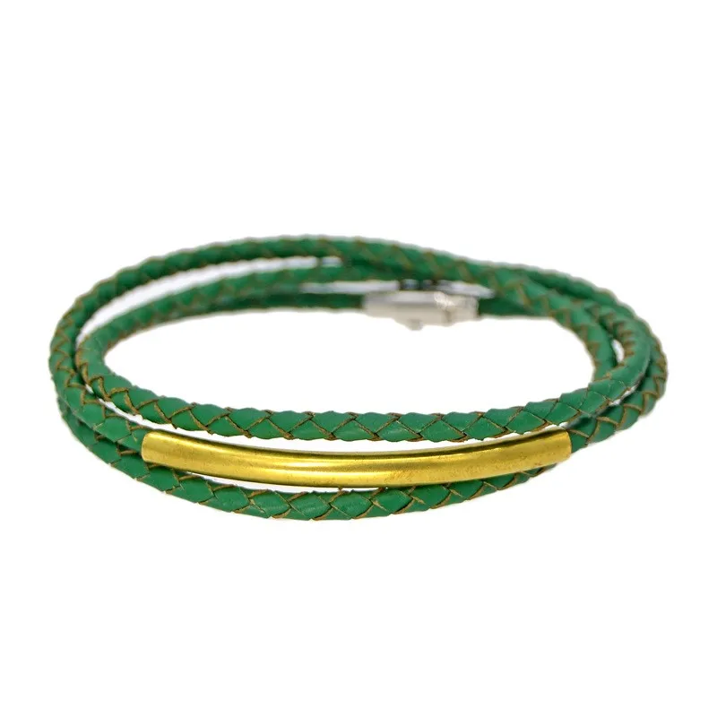 Черный кожаный браслет в ретро стиле мужской модный с цепочкой | Украшения и