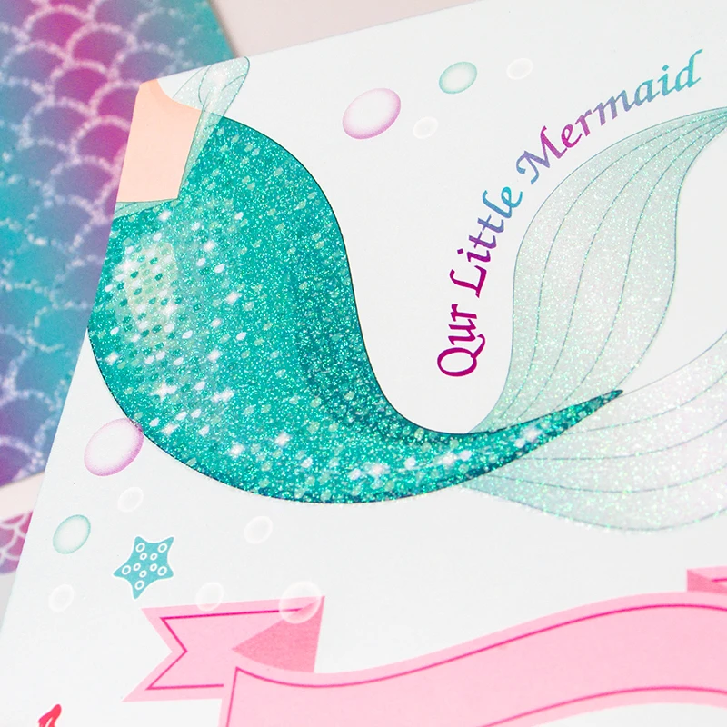 6 шт./упак. пригласительных билетов с рисунком маленькая русалочка Your're