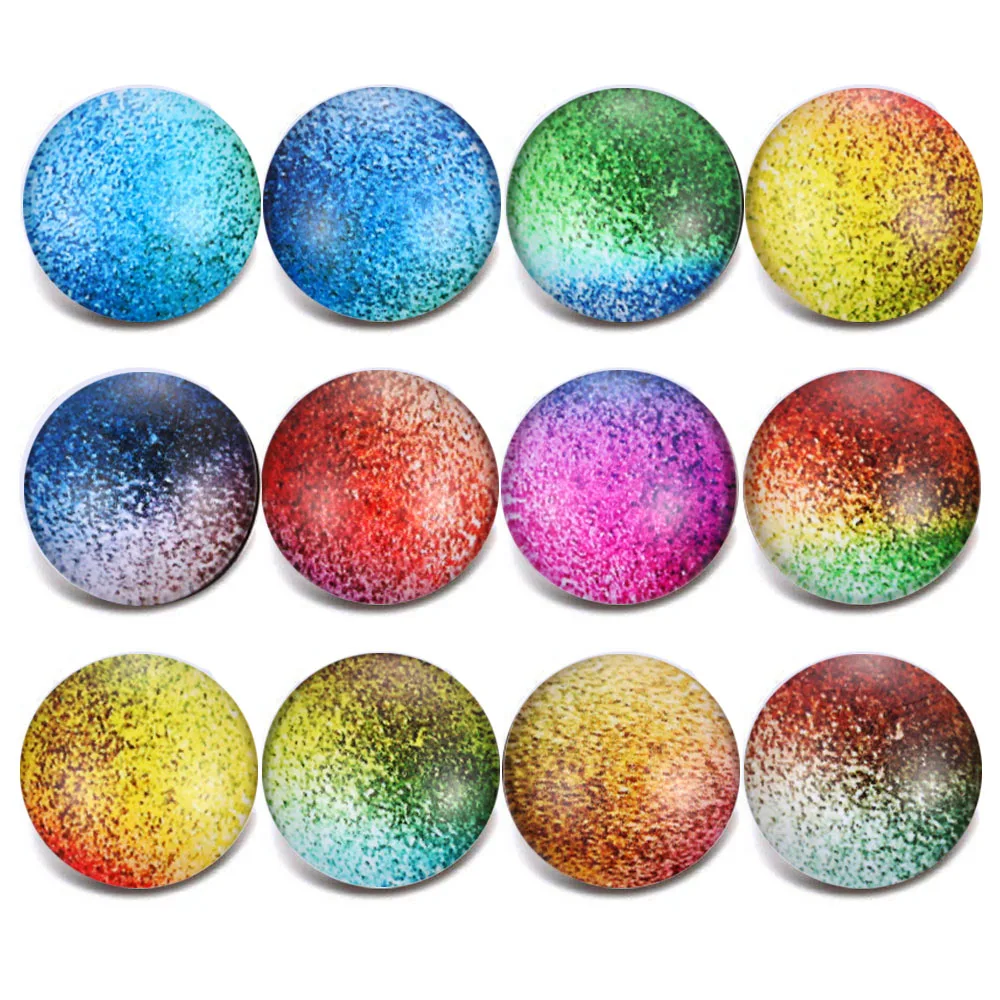 10 шт./лот смешанные цвета 18 мм стеклянная кнопка ювелирные изделия граненые