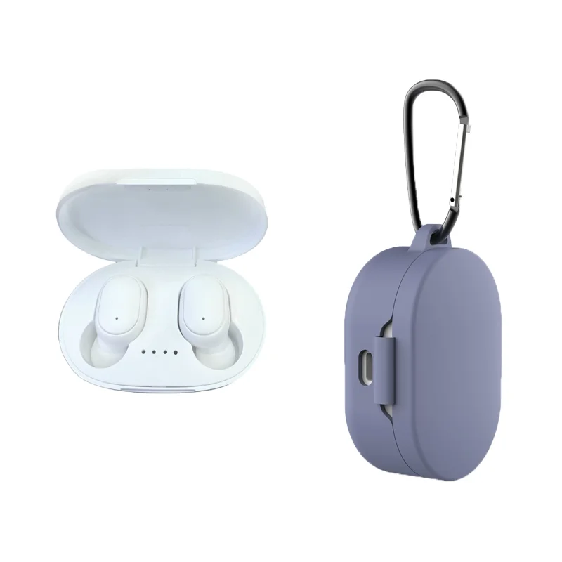 white gray A6S беспроводные наушники TWS для Xiaomi Redmi Airdots, наушники Bluetooth 5,0, наушники с шумоподавлением, микрофон для iPhone, huawei, samsung - Цвет: white gray