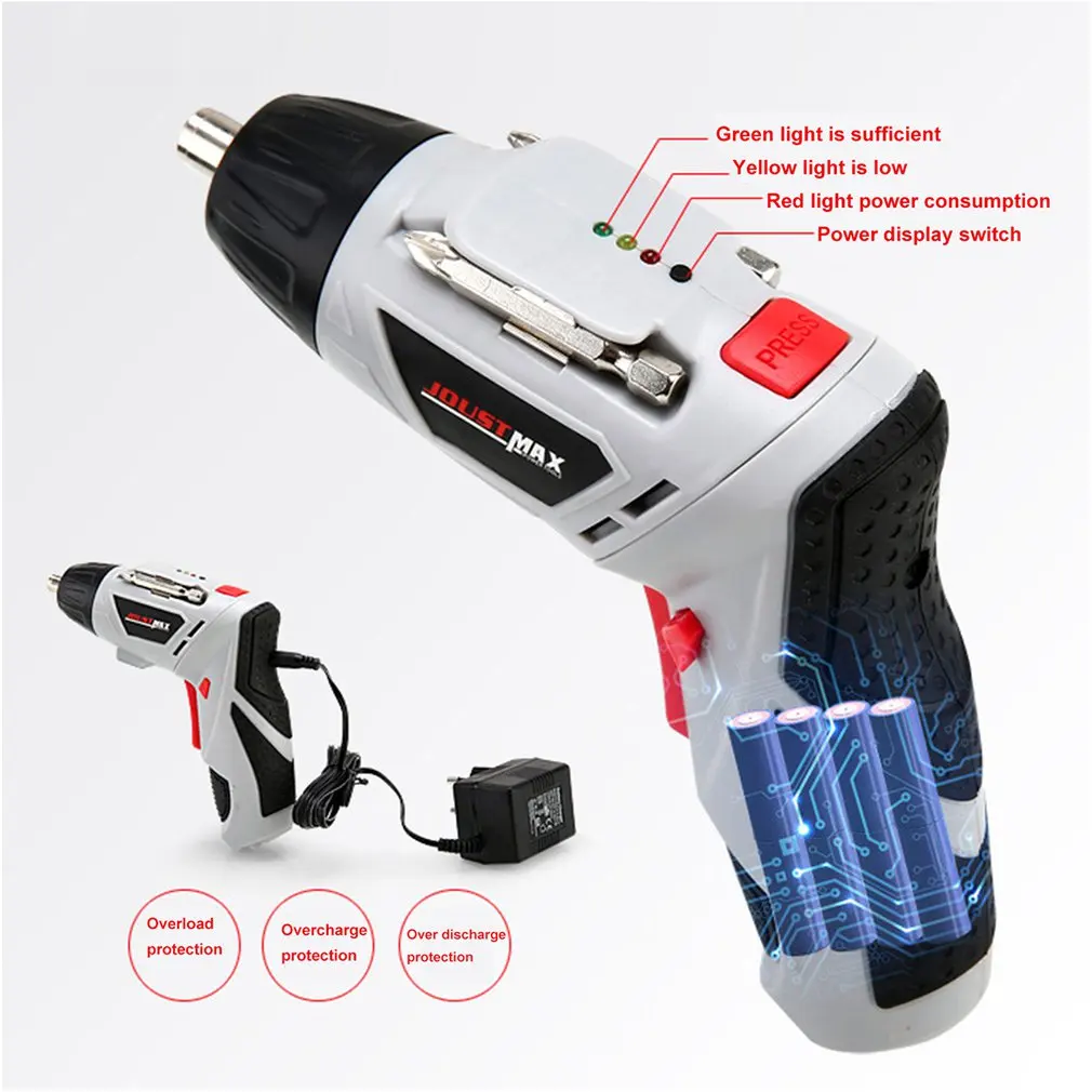 4 8 в USB беспроводной электрический шуруповерт набор бытовой Аккумуляторный дрель