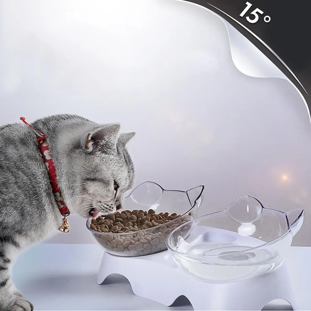 2019 Новый портативный питатель для домашних животных пластиковый двойной порт